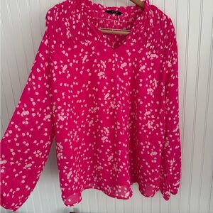 Dokotoo Hot Pink Blouse Size XL